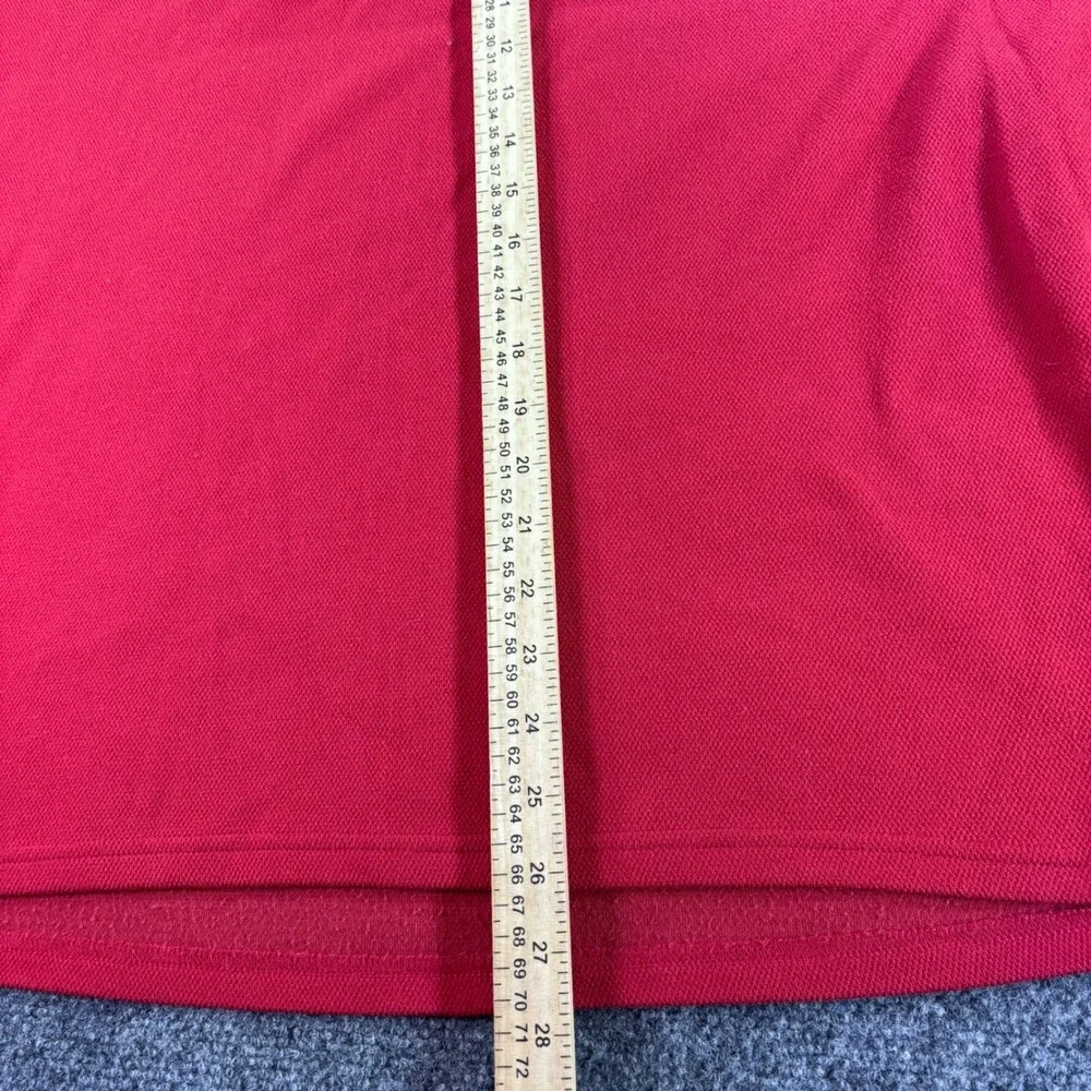 The North Face Quarter Zip Fleece Mens L Red Textured Pullover Hiking Gorpcore